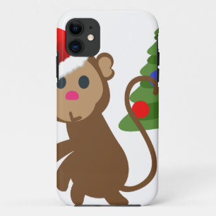 santa claus monkey emoji Case-Mate iPhone case