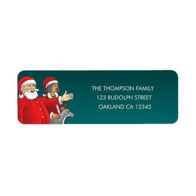 Santa Claus & mrs. Santa Claus. (Front)