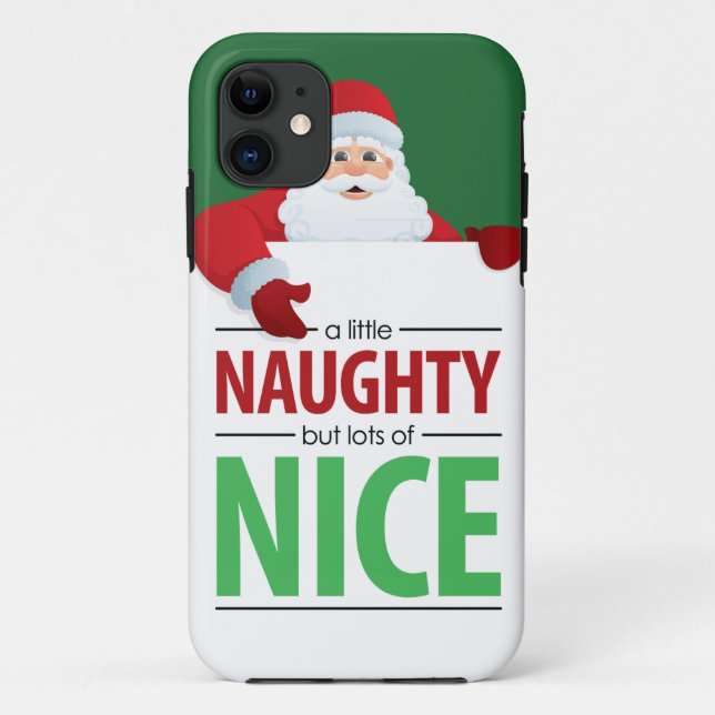 Santa Claus Naughty and Nice iPhone 5 Case (Back)
