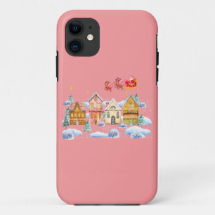 Santa Claus North Pole Christmas Village Case-Mate iPhone Case