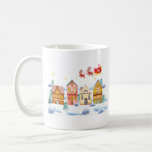 Santa Claus North Pole Christmas Village Coffee Mug