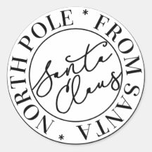 Santa Claus North Pole Sticker