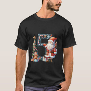 Santa Claus Number 5 Christmas Tree Snow T-Shirt