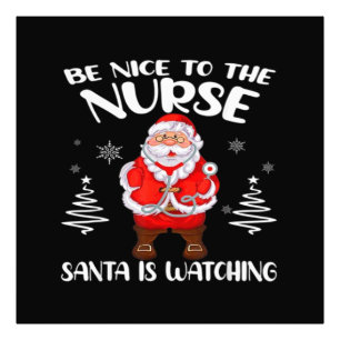 Santa Claus Nurse  Photo Print