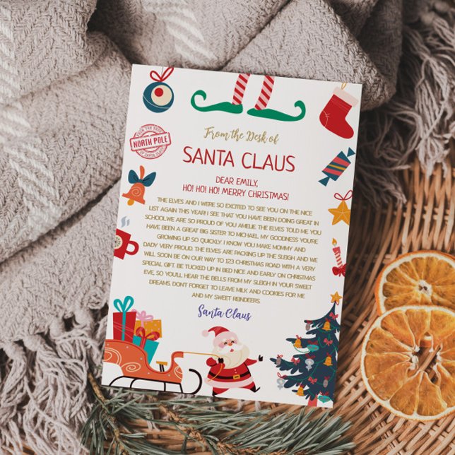 Santa Claus Official North Pole Letter  Invitation (Creator Uploaded)