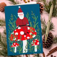 Santa Claus on Magical Mushroom CUSTOM XMAS