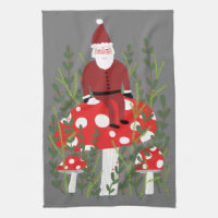 Santa Claus on Magical Mushroom