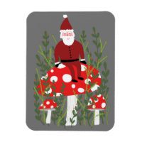 Santa Claus on Magical Mushroom Xmas