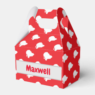 Santa Claus on red Favour Box