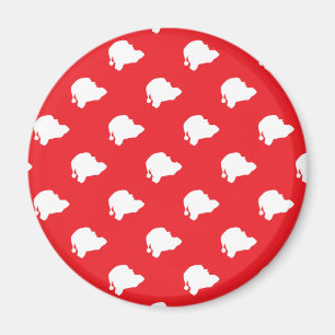 Santa Claus on red Magnet