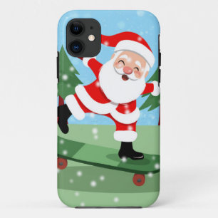 Santa claus on skateboard Case-Mate iPhone case