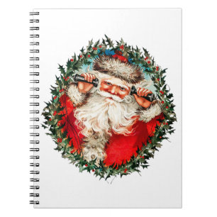 Santa Claus on string phones Notebook