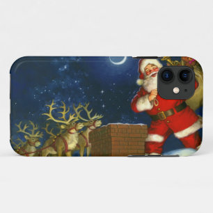 Santa Claus on the roof Case-Mate iPhone Case