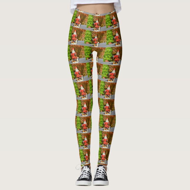 Santa Claus ornament Leggings (Front)