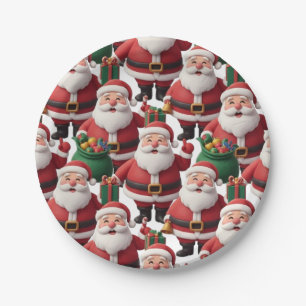 SANTA CLAUS PAPER PLATE