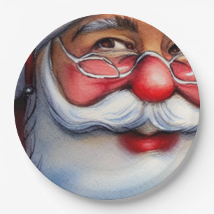 Santa Claus Paper Plate