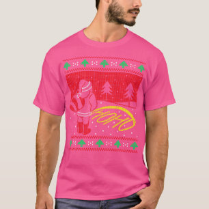 Santa Claus Peeing Ho Ho Funny Ugly Christmas Swea T-Shirt