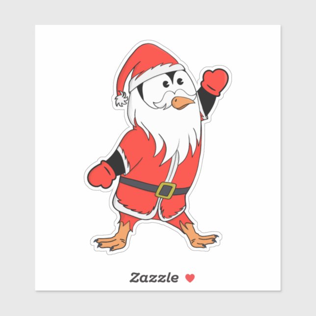 Santa Claus Penguin Ready for Christmas (Sheet)