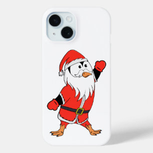 Santa Claus Penguin Ready for Christmas iPhone 15 Case