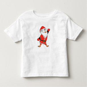 Santa Claus Penguin Ready for Christmas Toddler T-Shirt