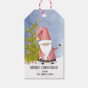 Santa Claus Personalised Christmas Gift Tags