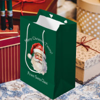 Santa Claus Personalised Green Kids Christmas