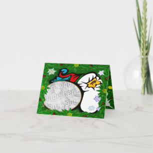 Santa Claus Photo Frame Holiday Card