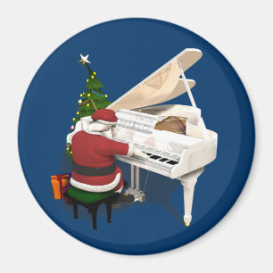 Santa Claus Pianist Magnet