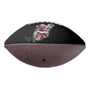 Santa Claus Playing American Football Christmas