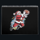 Santa Claus Playing American Football Christmas  Calendar<br><div class="desc">Santa Claus Playing American Football Christmas Football Fan</div>
