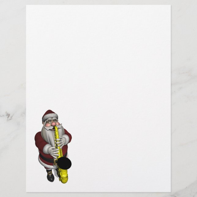 Santa Claus Playing Saxophone (Front)
