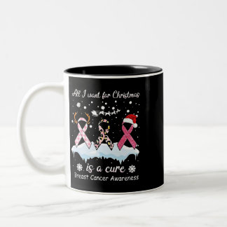 Santa Claus plays clarinet for Christmas Two-Tone Coffee Mug
