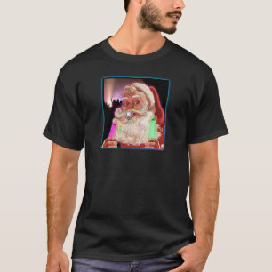 Santa Claus Raves Funny Santa Raver- No Text - T-Shirt