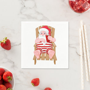 Santa Claus Relaxing Paper Napkins