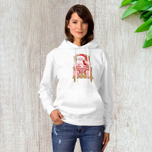Santa Claus Relaxing Womens Hoodie