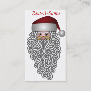 Santa Claus  Rent a Santa Business Card