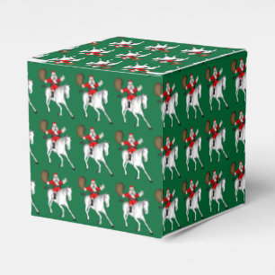 Santa Claus Riding A White Horse Favour Box