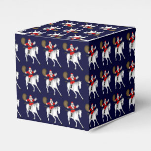 Santa Claus Riding A White Horse Favour Box
