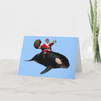 Santa Claus Riding On Orca