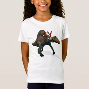 Santa Claus Riding On Spinosaurus T-Shirt