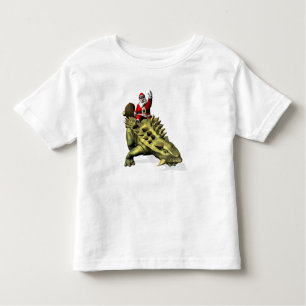 Santa Claus Riding On Talarurus Toddler T-Shirt