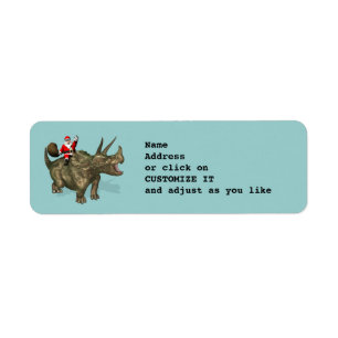 Santa Claus Riding On Triceratops