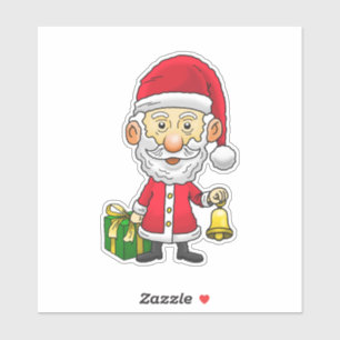 Santa Claus rings the bell on Christmas Eve