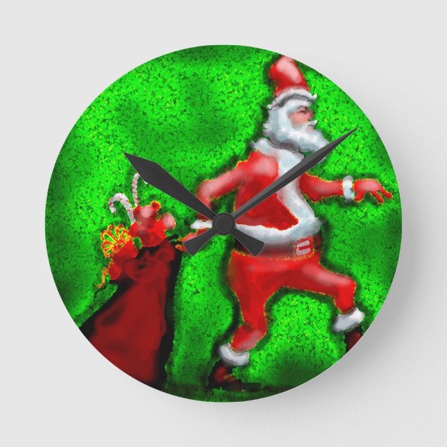 Santa Claus Round Clock (Front)