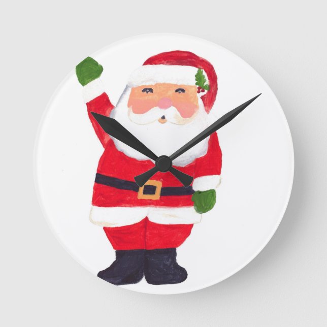 Santa Claus Round Clock (Front)