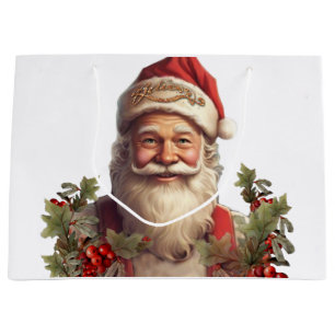 Santa Claus Saint Nicholas Christmas Large Gift Bag