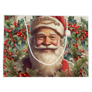 Santa Claus Saint Nicholas Christmas  Large Gift Bag