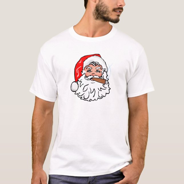 Santa Claus Santa Claus cigar T-Shirt (Front)