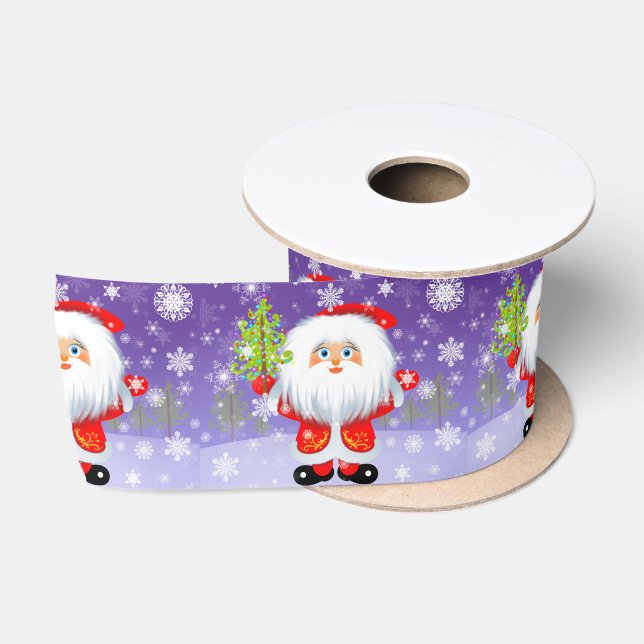 Santa Claus Satin Ribbon (Spool)