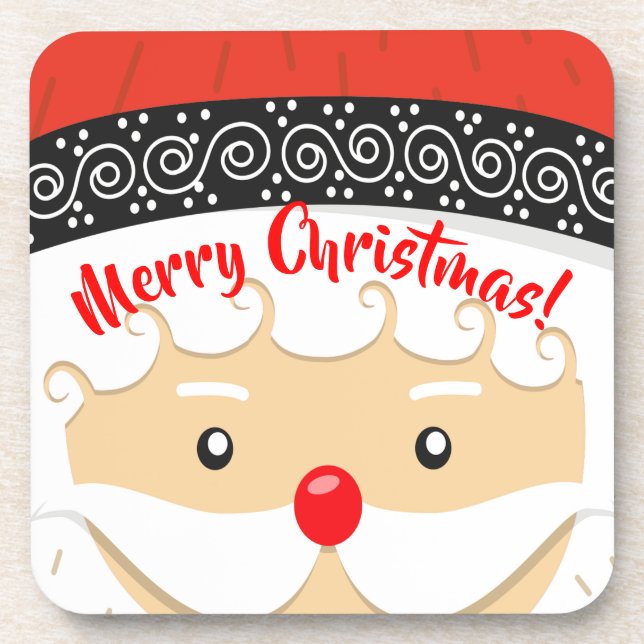 Santa Claus Selfie Coaster (Front)